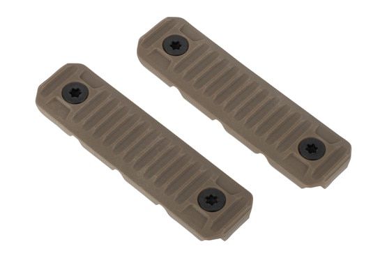 Strike Industries M-LOK Cable Management Rail Covers - Long - FDE - 2 Piece Set